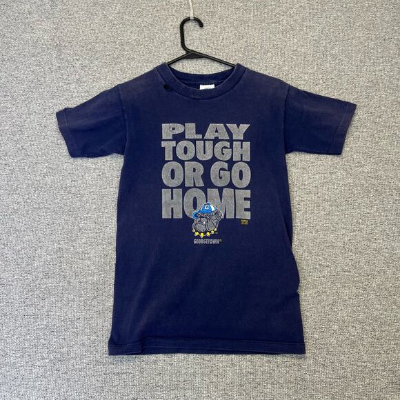 Vintage‎ 90s Georgetown Hoyas College T-Shirt Youth Boys XL Single Stitch - Picture 2 of 10